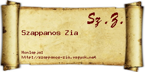 Szappanos Zia névjegykártya